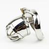 Male Chastity Device Urethral Lock Stainless Steel Cock Cage Cock Ring Penis Cage BDSM Adult Game Sex Toys For Men Chastity Belt