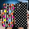 Polka Dots Art Fashion Desgin Soft Phone Case for iPhone 16 16E 17 Air 15 Pro Max 14 Plus 13 Mini 11 12 7 Black Cover Back Shell