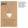 Matching Family Necklaces 1 Pair Necklace Bonds Heart-Shaped Pendant Sentimental