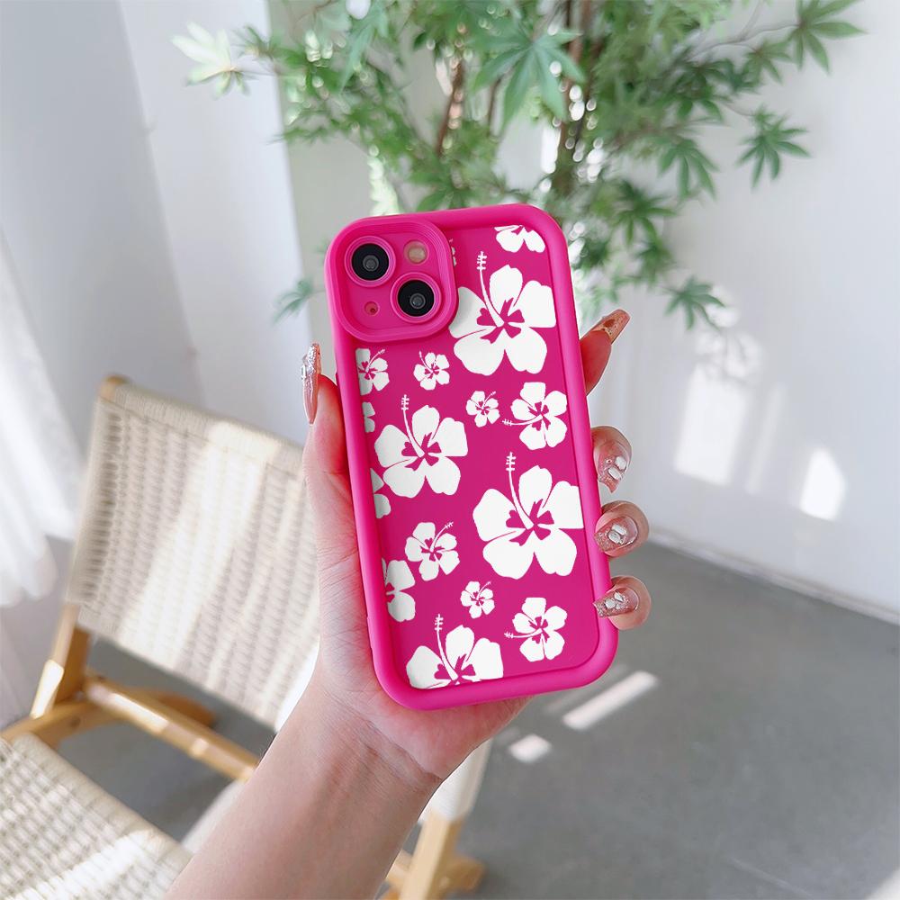 Elegant Flowers Pattern Soft TPU Phone Case for iPhone 17 Air 16 15 14 Pro Max Plus 13 12 Mini 8 7 X Xs Back Cover