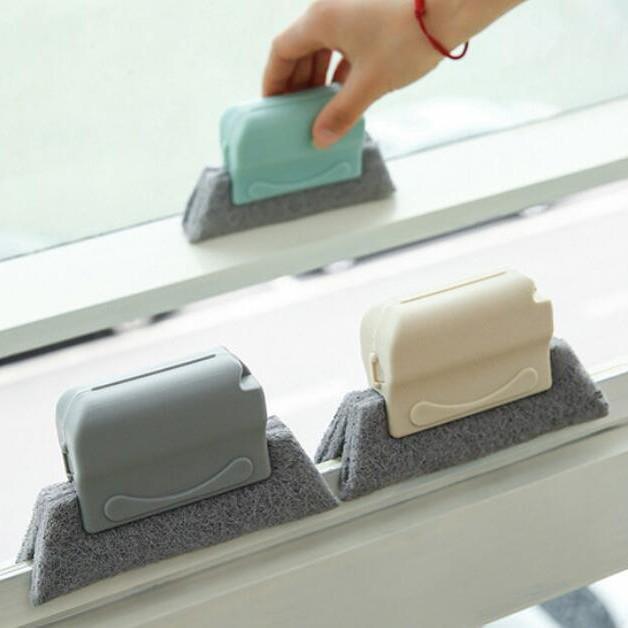 Double-Sided Window Groove Cleaning Brush for Doors and Windows