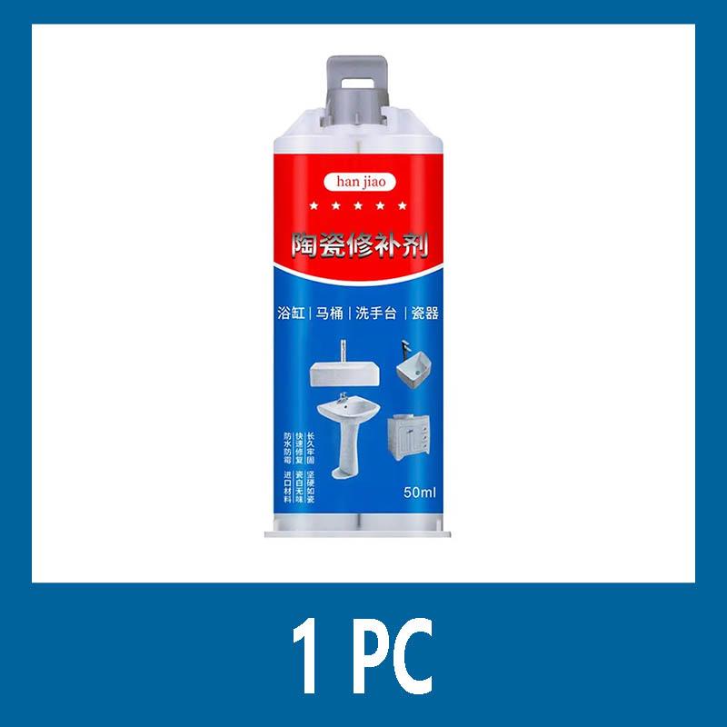 

50 мл Паста для ремонта керамической плитки, керамической глазури, бытовая сверхсильная, для ремонта сколов ванны, сколов плитки, клей