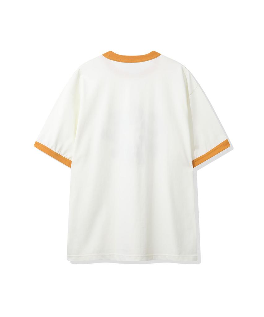 CGP Round C.Graphy Ringer Short Sleeve T-Shirt - Cream