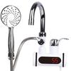 Electric Kitchen Faucet with Hot and Cold Water and Shower Head (bottom-feed)