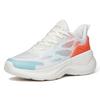 ANTA Variety Training Collection Training Shoes Women's Low Top Ivory White/fluorescent Chrysanthemum Orange/light Steel Blue 122227718-3
