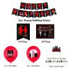 Unique Siren Head Cartoon Cat Horror Theme Birthday Party Balloons And Cake Topper
