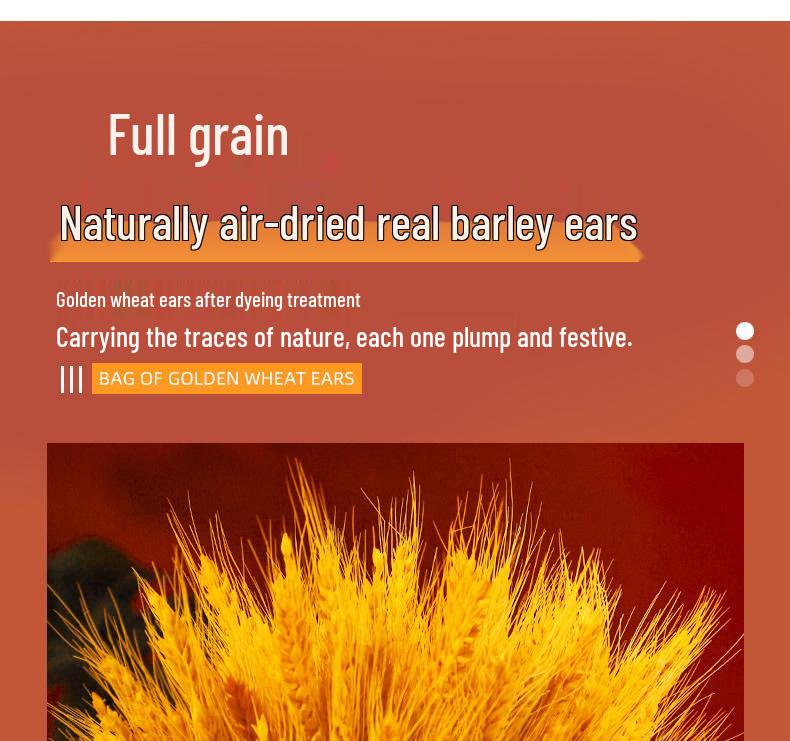 Golden Barley Ear Faux Flower Arrangement for Home Decor - Perfect for Living Room, Dining Table, Weddings & Special Occasions