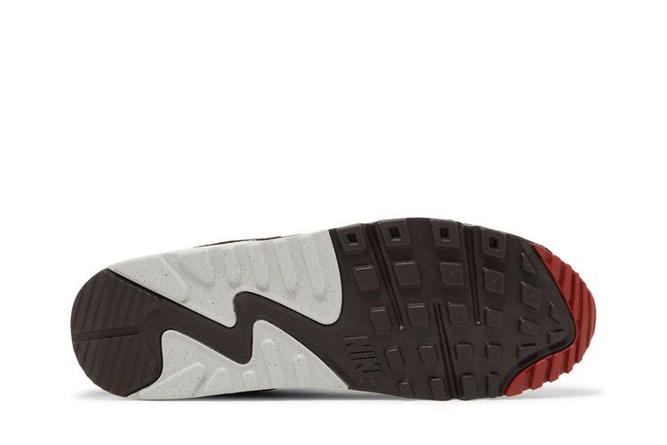 Men's Sneakers Nike Air Max 90 Social FC Light Bone/Summit White/Khaki/Dune Red/Velvet Brown/Lemon Wash