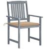 VidaXL Lot de 8 Chaises de Jardin avec Coussins, Sièges de Terrasse, Chaises de Salle à Manger, Meubles de Patio Extérieur, 3078225