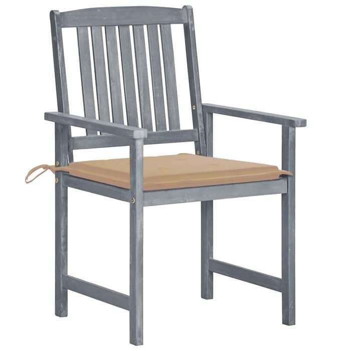 VidaXL Lot de 8 Chaises de Jardin avec Coussins, Sièges de Terrasse, Chaises de Salle à Manger, Meubles de Patio Extérieur, 3078225