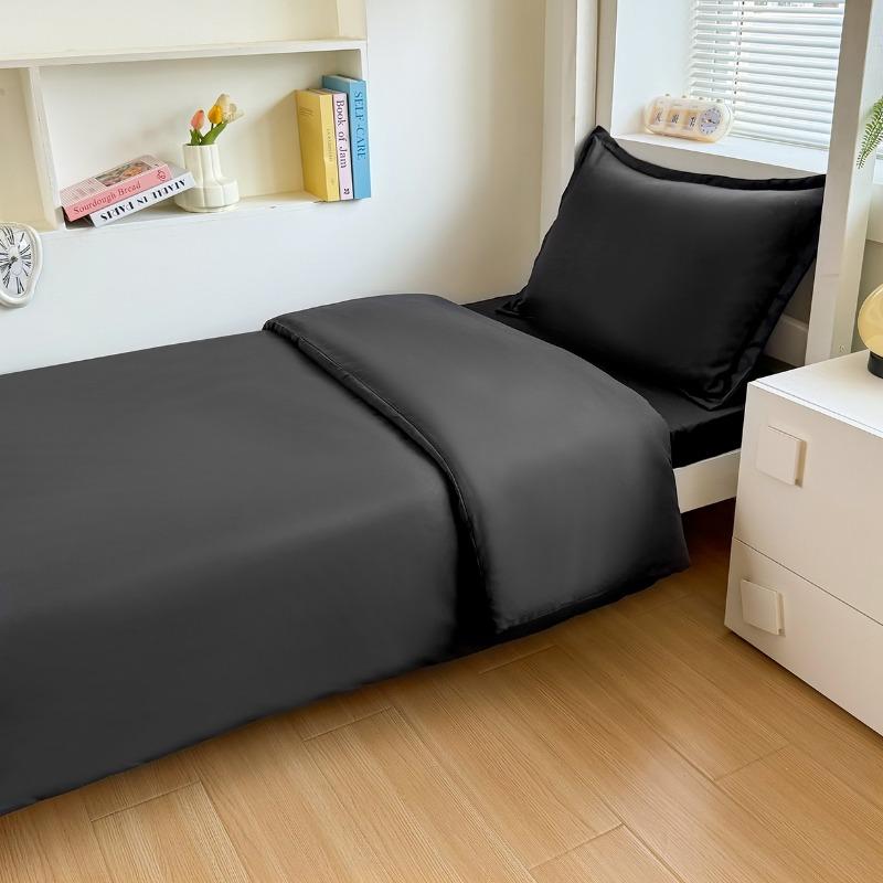 2025 New Solid Color Bed Sheet Mattress Student Three-piece Set Upper and Lower Bunk Three-piece Set Dormitory Hospital