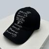 And Women Korean Style With Printed Pattern Letter Prints Vintage Baseball Caps Sun Protection Hand-Drawn All-Match Personalized Peaked Hats Casual