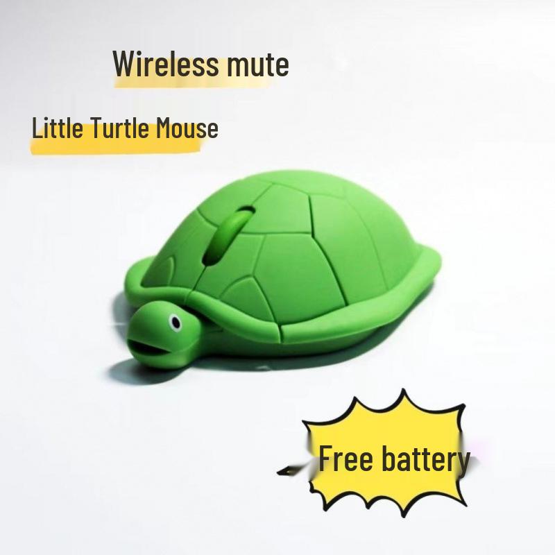 Turtle Mouse: Wired/Wireless, Silent, Cute Personalized Gift for Friends