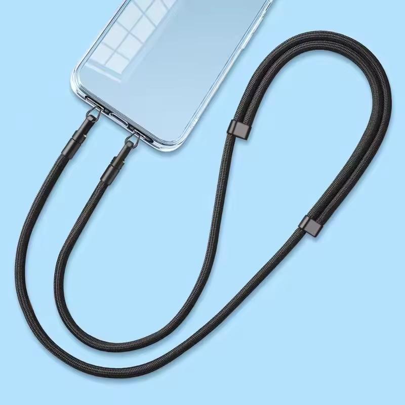 1-4PCS Stainless Steel Mobile Phone Lanyard Patch Side Hanging Clip Double Buckle Phone Straps Gasket Metal Connect Piece for