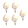 5 Pack Cake Toppers Set Eid Theme Holiday Cake Decors Party Supplies Birthday Cakes Decorations for Festival Cake
