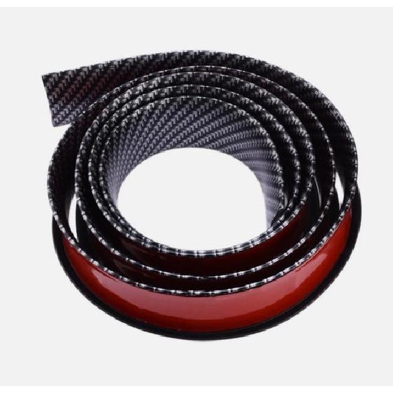 1.5M Carbon Fiber Car Wheel Eyebrow Arch Trim Lips Strip Fender Flare Protector