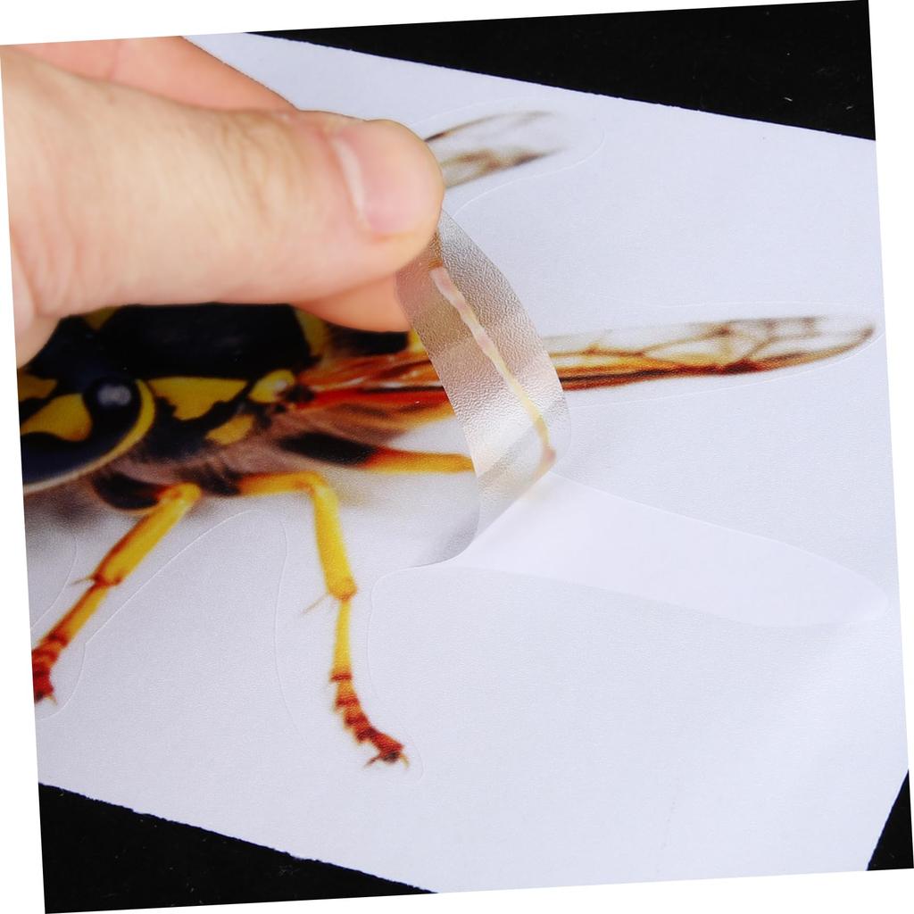 HEALEEP 2 Pcs Car Sticker Rearview Mirror Seal Bee Decal Wasp Sticker PVC Decoration 3D