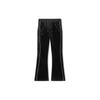 Li Ning Reignite Embroidered Flared Casual Knit Sports Pants Women Pants Black AKLU234-1