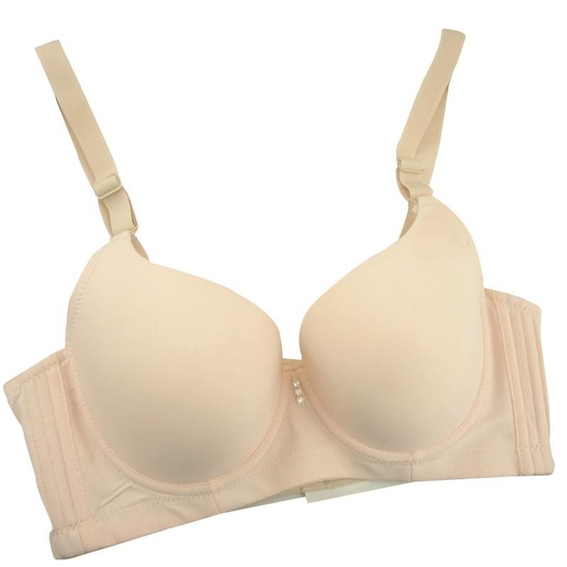 Hladká tenká podprsenka Push Up se čtyřmi tlačítky pro ženy Bralette
