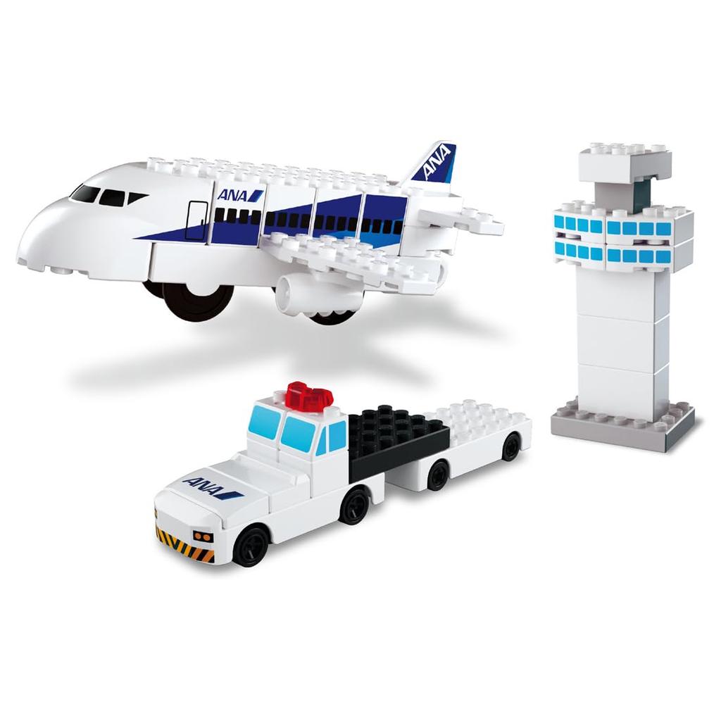 TAKARA TOMY Tomica Plarail Block ANA Airport Set Toy for Ages 3 and Up