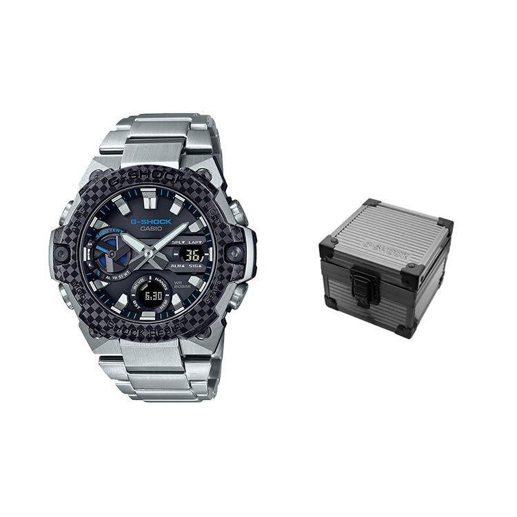 

Casio Steel Heart Fashion Trend Quartz Movement Stainless Steel Strap Watch Men watches Black GST-B400XD-1A2PFT Regular Watch Box,Black Dial