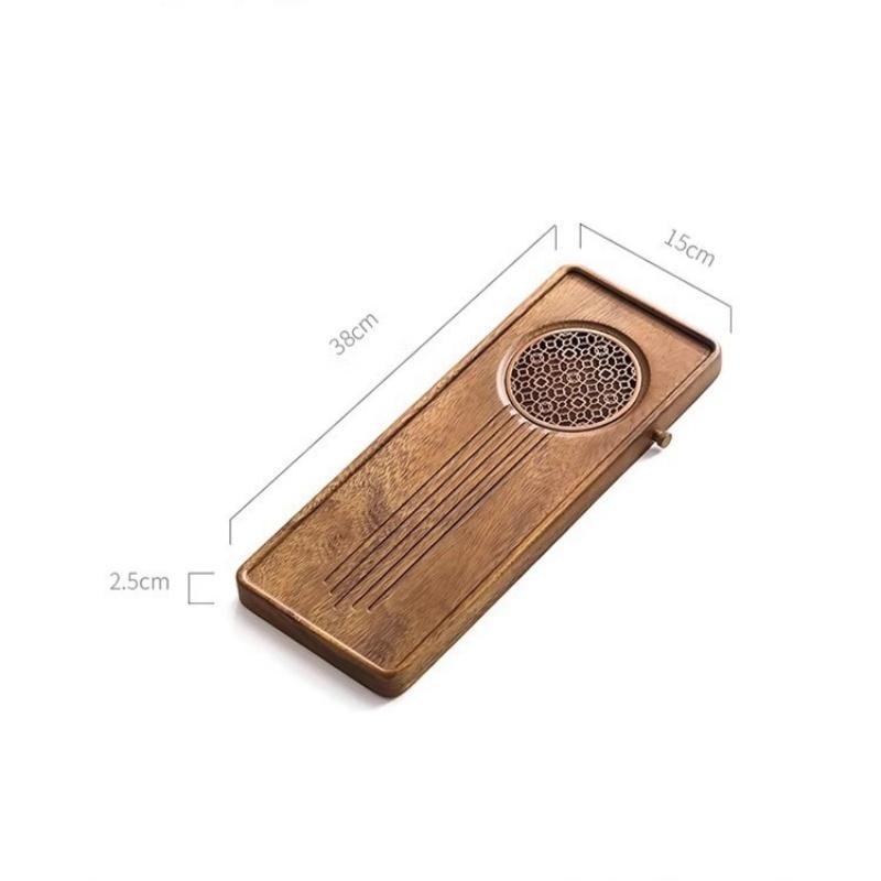Walnut Wood Dry Bubble Tray Solid Wood Drainage Tea Tray Japanese Household Water Storage Dry Bubble Table Base Kung Fu Tea Set