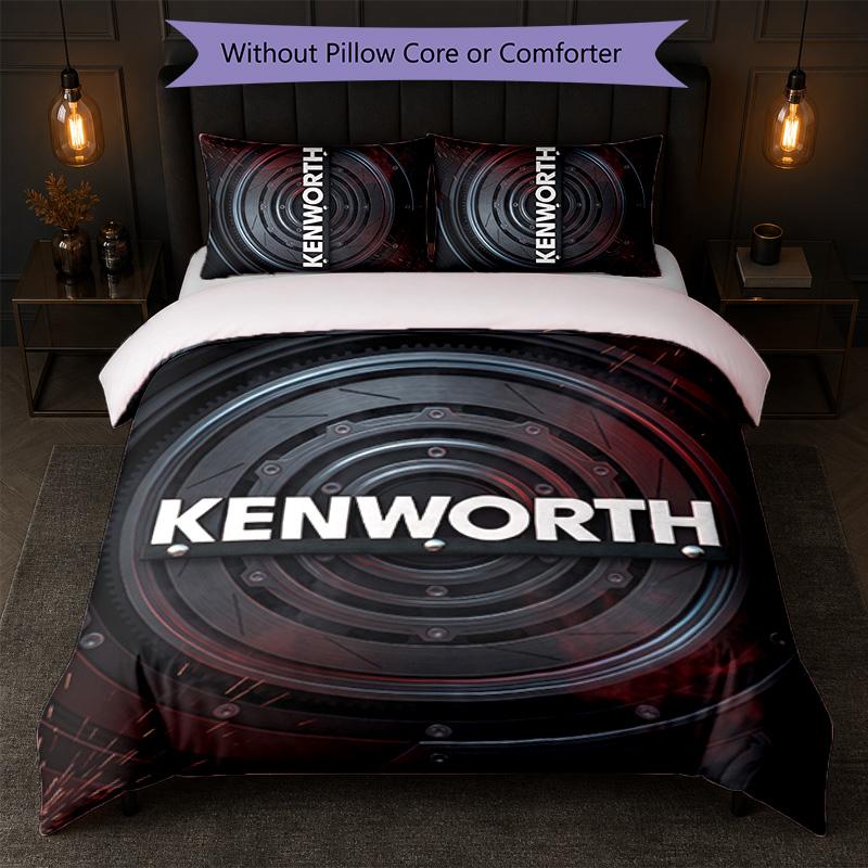 Kenworth Print 3-teiliges Bettwäsche-Set Bettbezug mit zwei Kissenbezügen Weiche Bettwäsche für Haushalt Schlafzimmer