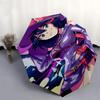 1pc Outdoor Umbrella with Magical Girl Design - Automatic Opening/Closing, Portable 3-Fold Design, 8-Bone Iron Frame, Perfect Gift for Fans, Trav