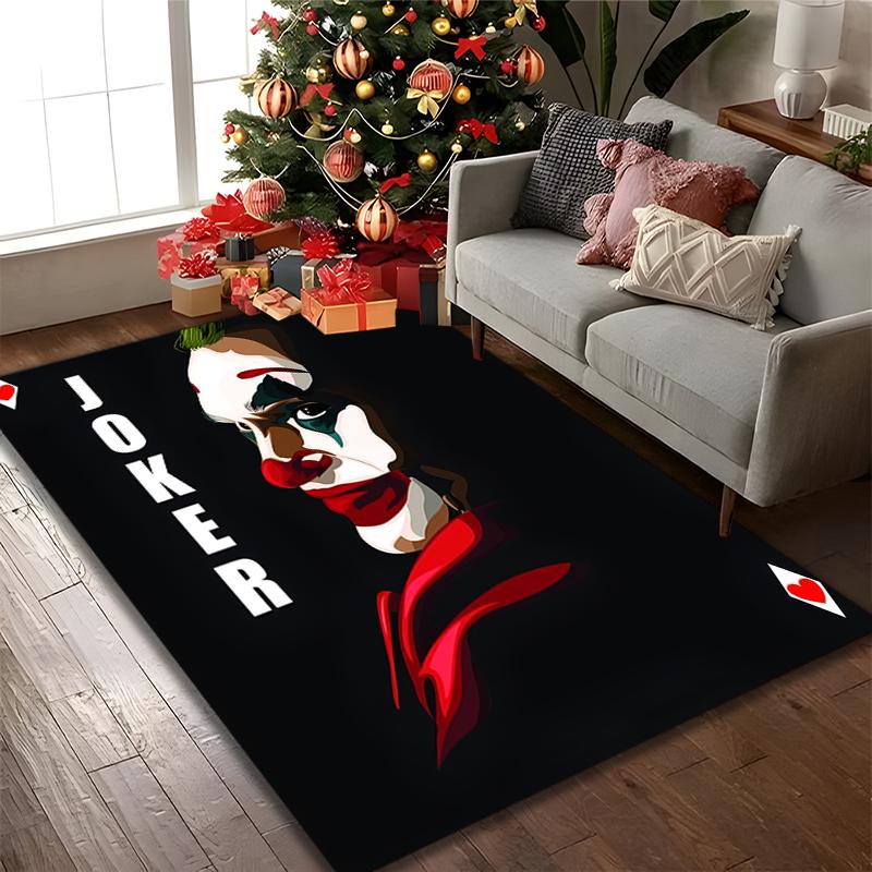1pc JOKER Printed Chair Rug for Home Office Use, Living Room Kitchen Game Room Area Carpet