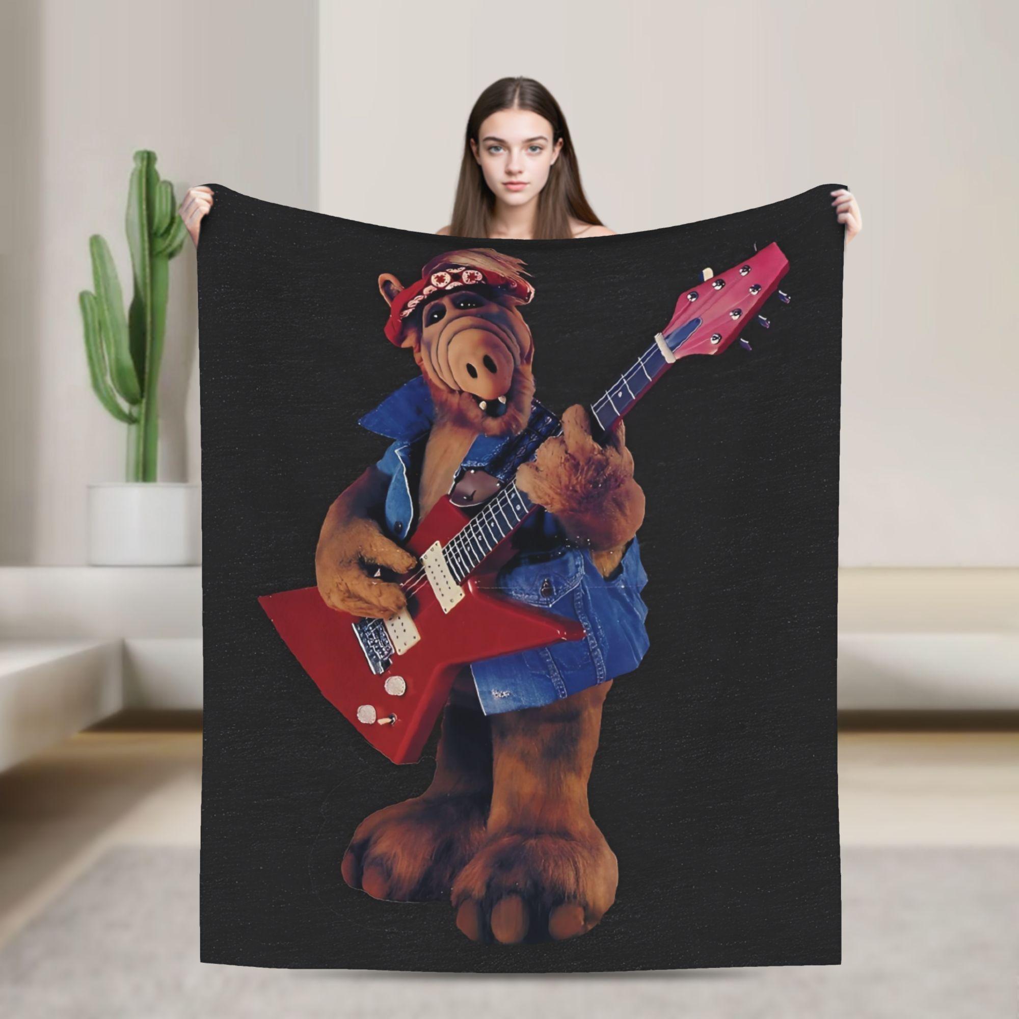 

Warm Soft BlanketGirls Boys Decorative TV Series Alf Throw Blanket Flannel Bedspread For Bedroom Pattern Sofa Bed Cover 30x40in