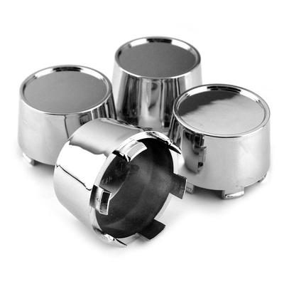 Wheel Center Caps, Outer Diameter 63mm, Inner Diameter 59mm, Set of 4, Chrome Silver ABS, Car Wheel Center Caps, Hub Caps, Simple DIY
