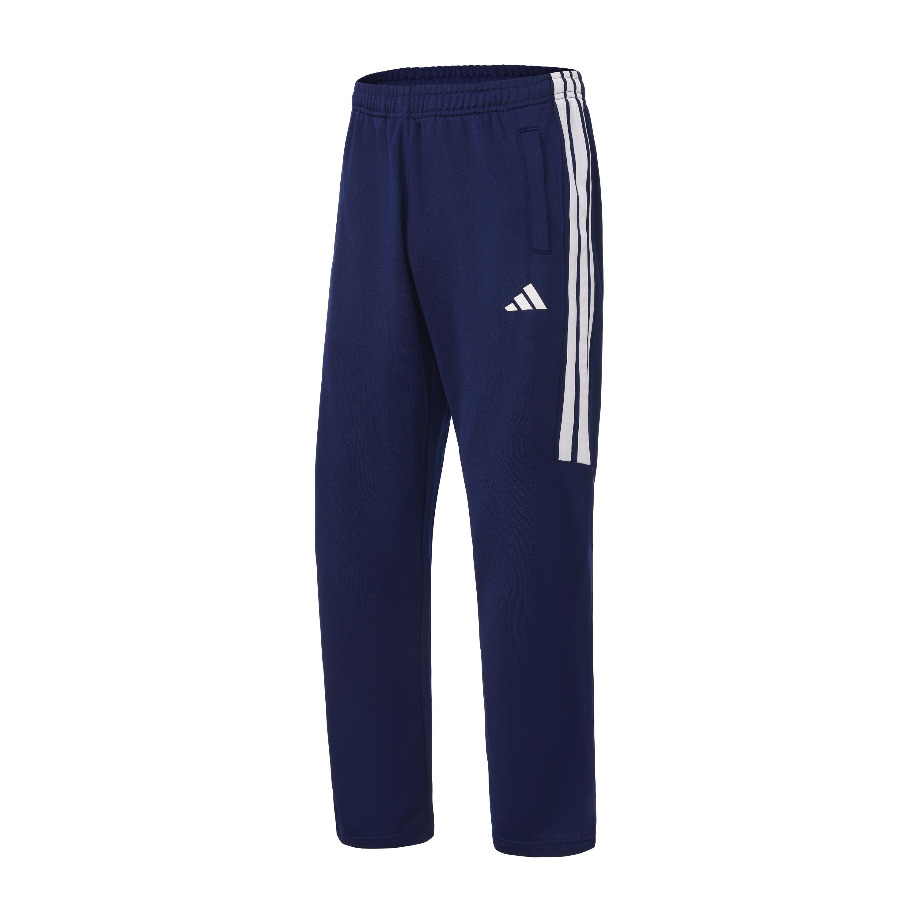 

Adidas Бокс Логотип Боковая полоса Эластичные Ретро Прямые вязаные спортивные штаны Унисекс низ Темно-синий TR30PR1BX-DBW S