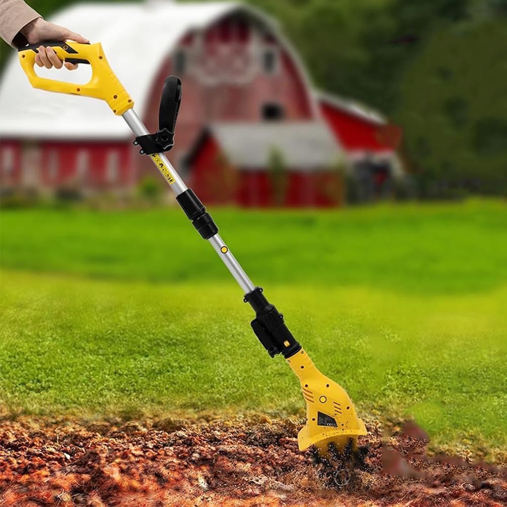 Electric Tiller Lawn Mower Garden Rototiller Cultivator Multi-purpose Weeding Trimmer Rotary Tractor Tool For Makita 21V Battery