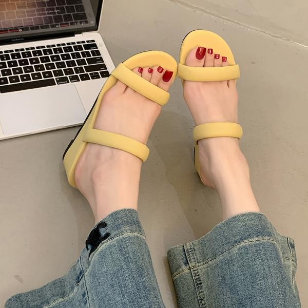 Fashion On A Wedge Shoes Woman 2025 Slippers Summer Pantofle Luxury Slides Platform Silver New Soft Designer Scandals House Slippers Pla