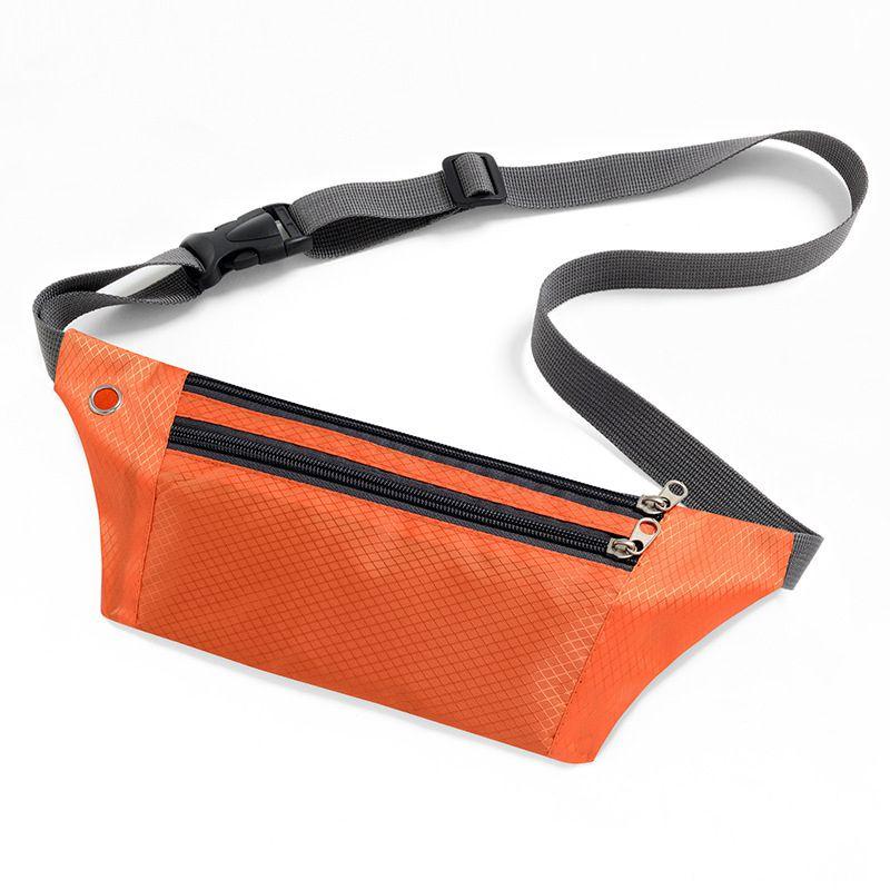 Portable Waterproof Running Belt Fanny Pack With Multiple Zipper Pockets For Safe Storage