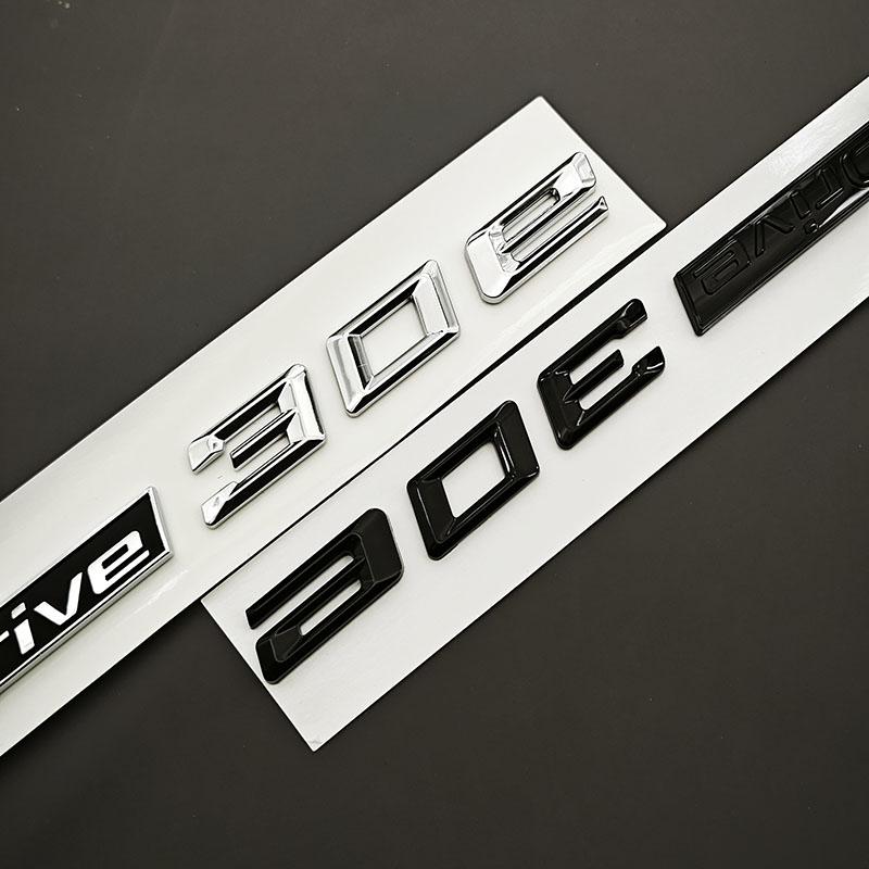 3D ABS Car Styling Rear Trunk Badge Side Fender Emblem Logo XDrive 30e XDrive Sticker For BMW X2 X3 G01 F39 Exterior Accessories