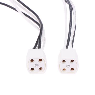 Uchwyt lampy G10Q z 15/25 cm długim pierścieniem kablowym Wtyczka lampy 4-pinowa podstawa lampy Rurka izolacyjna Podstawa lampy ultrafioletowej