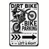 Vintage Motocross Tin Sign Garage Wall Art Dirt Bike Metal Decor