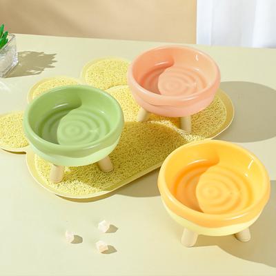 Pet Dog Cat Bowl with Raised Stand Pet Food Cat Feeder Protect Cervical Vertebra Cat Food Bowl for Dogs Pet Products