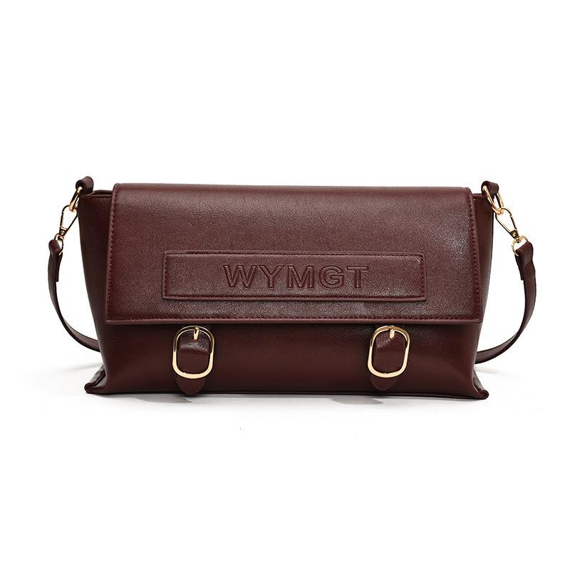 

Niche messenger bag women s new autumn and winter versatile retro small square bag high-end commuter shoulder bag червоний