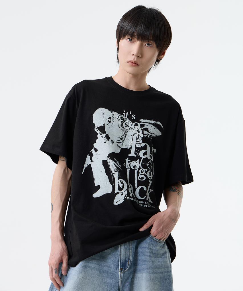 Nasttingijeubeleoldaenmi Vintage Artwork Tee_Black