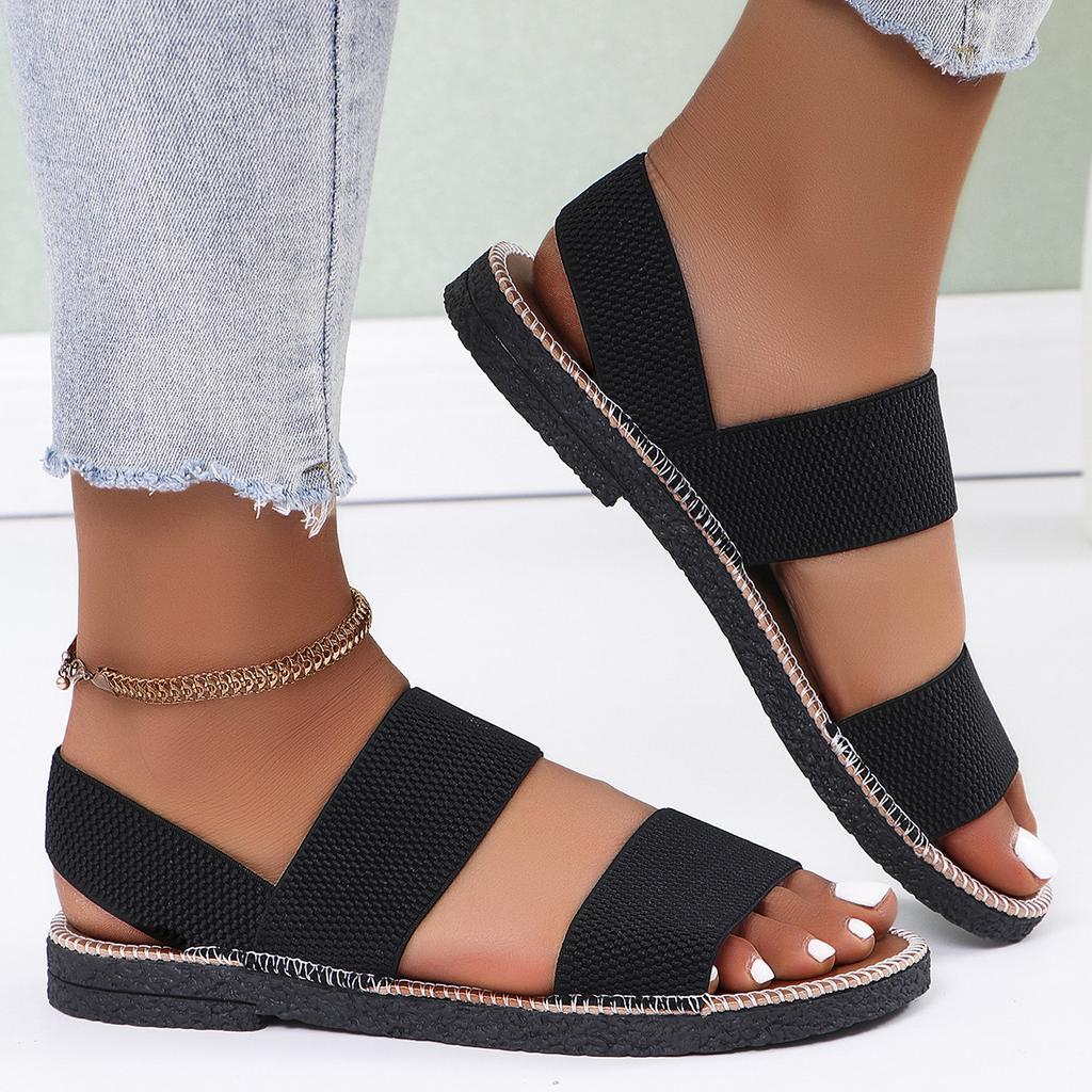 Fashion Women's Fashion Trend Anti-slip Wear Shoes with Soft Soles Comfortable Cross with Flat Slippers  Slides Women  Womens Shoes