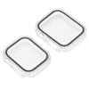 2pcs Watch Case Cover Crystal Shiny Protective Case with Film Jewelry Accessory for IOS Watch