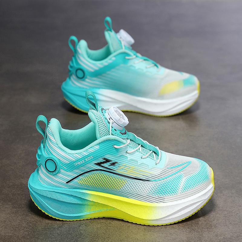Kids Flyknit Sport Sneakers Lightweight Breathable Anti Slip Soft Sole School Walking Running Casual Shoes Daily Travel Outdoor