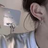 Delicate Elegant Cross Drop Earrings Sets Heart Cute Korean Zircon Tassel Chain Earring for Women Girls Party Jewelry Gifts
