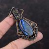 Azurite Malachite Pendant Copper Wire Wrapped Pendant Handmade Pendant Copper Designer Jewelry Gemstone Pendant Wire Wrap Jewelry For Gift