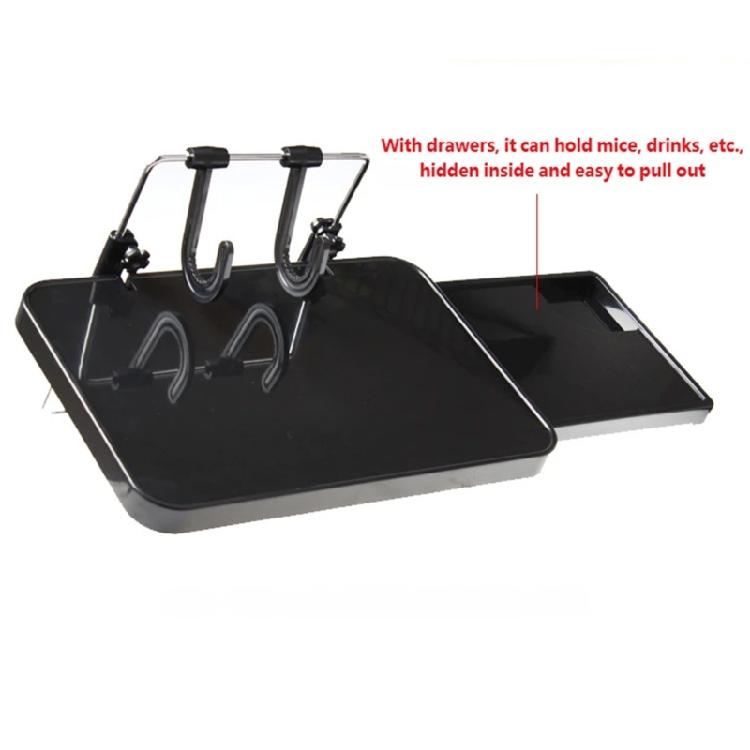 Portable Vehicle Mounted Desk Table Platform for Laptop Work and Food Consumption Feature Foldable Design and Stable Base
