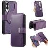 For Samsung Galaxy S25 Edge Case CASENEO MW-02 Detachable Magnetic Leather Flip Phone Cover