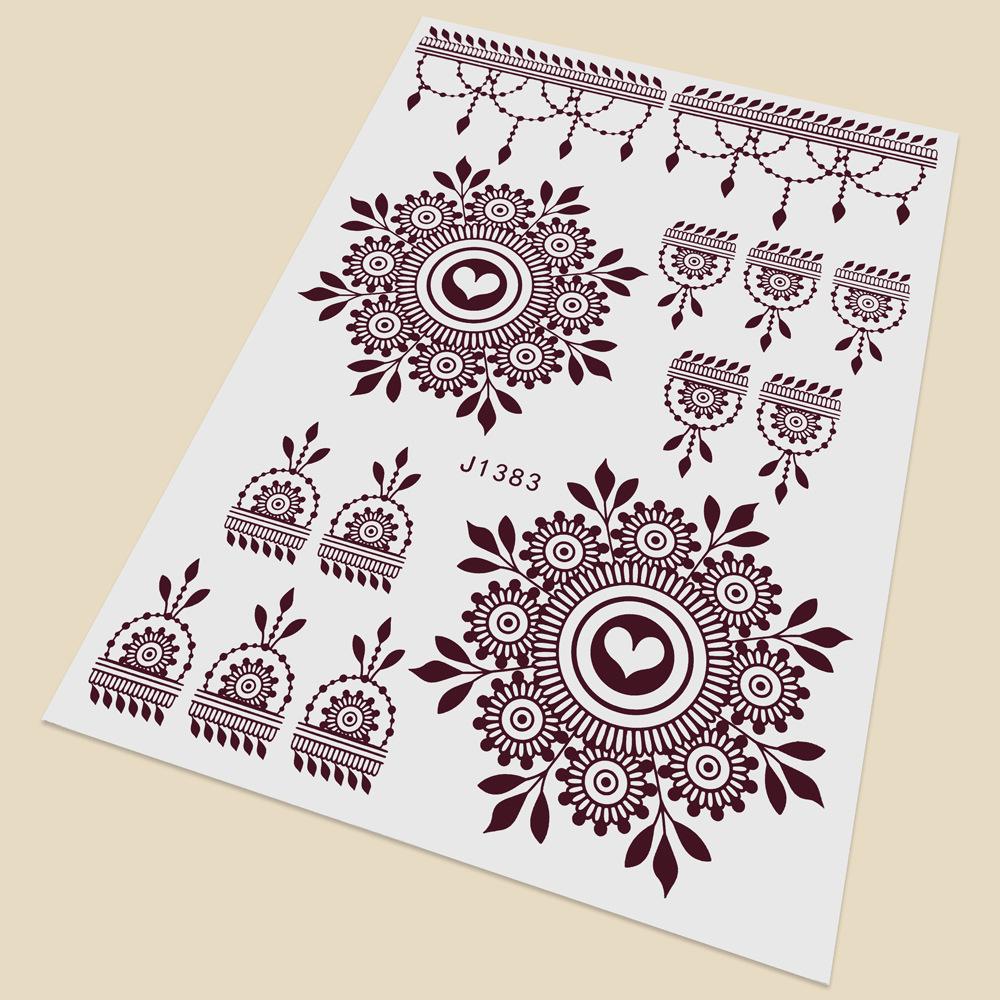 Temporary Tattoos Henna Tattoo For Fashion Accessory Women Hand And Foot Decor