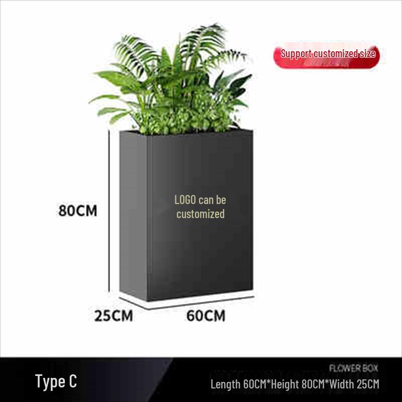 

Iron Art Decorative Planter with Fence Partition